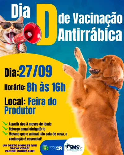 Imagem da notícia Costa Rica realiza Dia D de Vacinação Antirrábica neste sábado